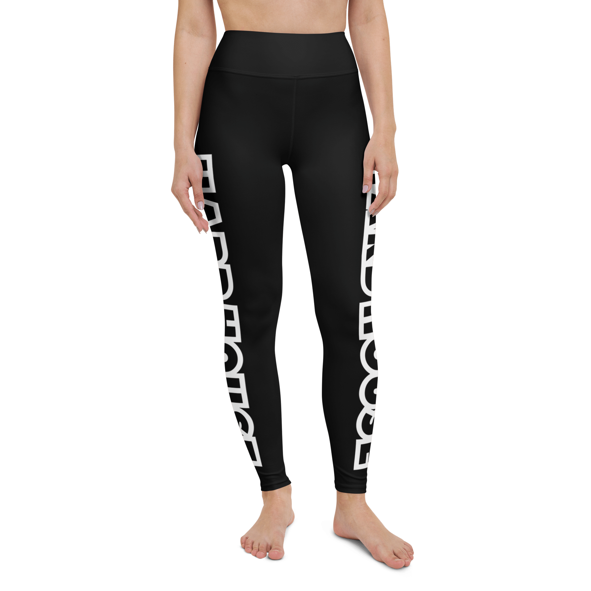 100% Hard House Leggings - Black/White - Image 2