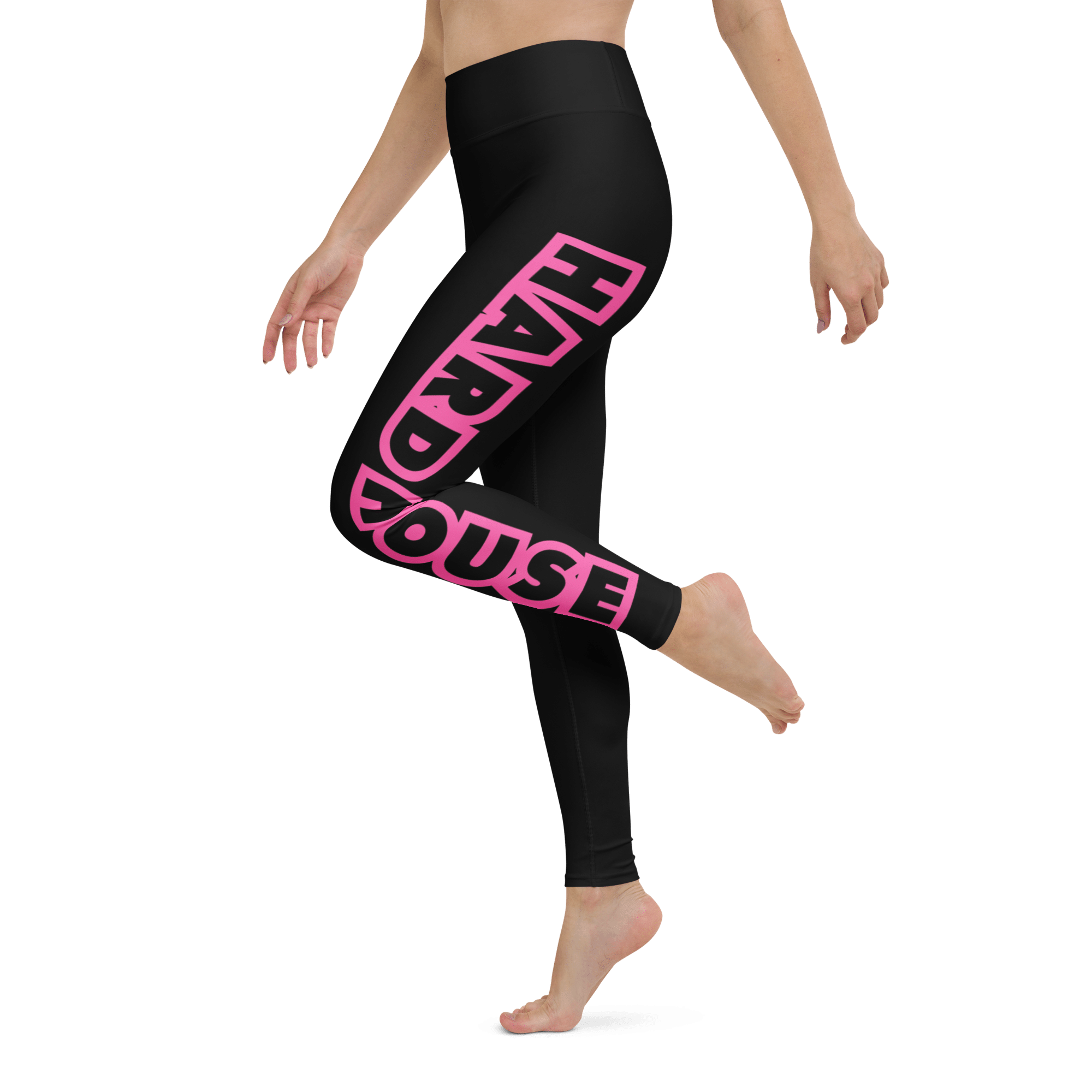 100% Hard House Leggings - Black/Pink