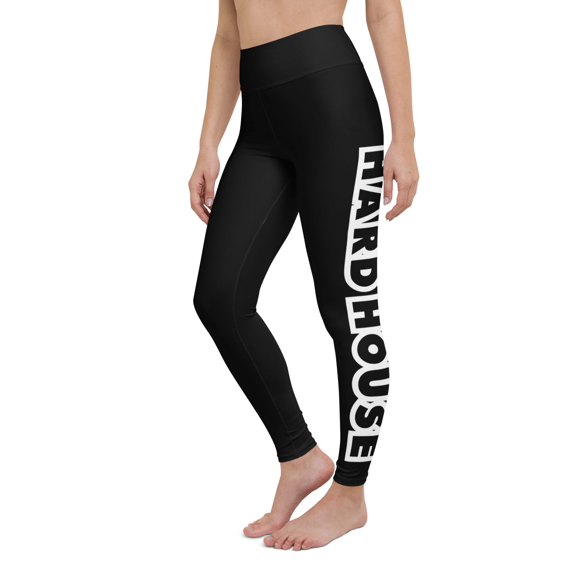 100% Hard House Leggings - Black/White - Image 3