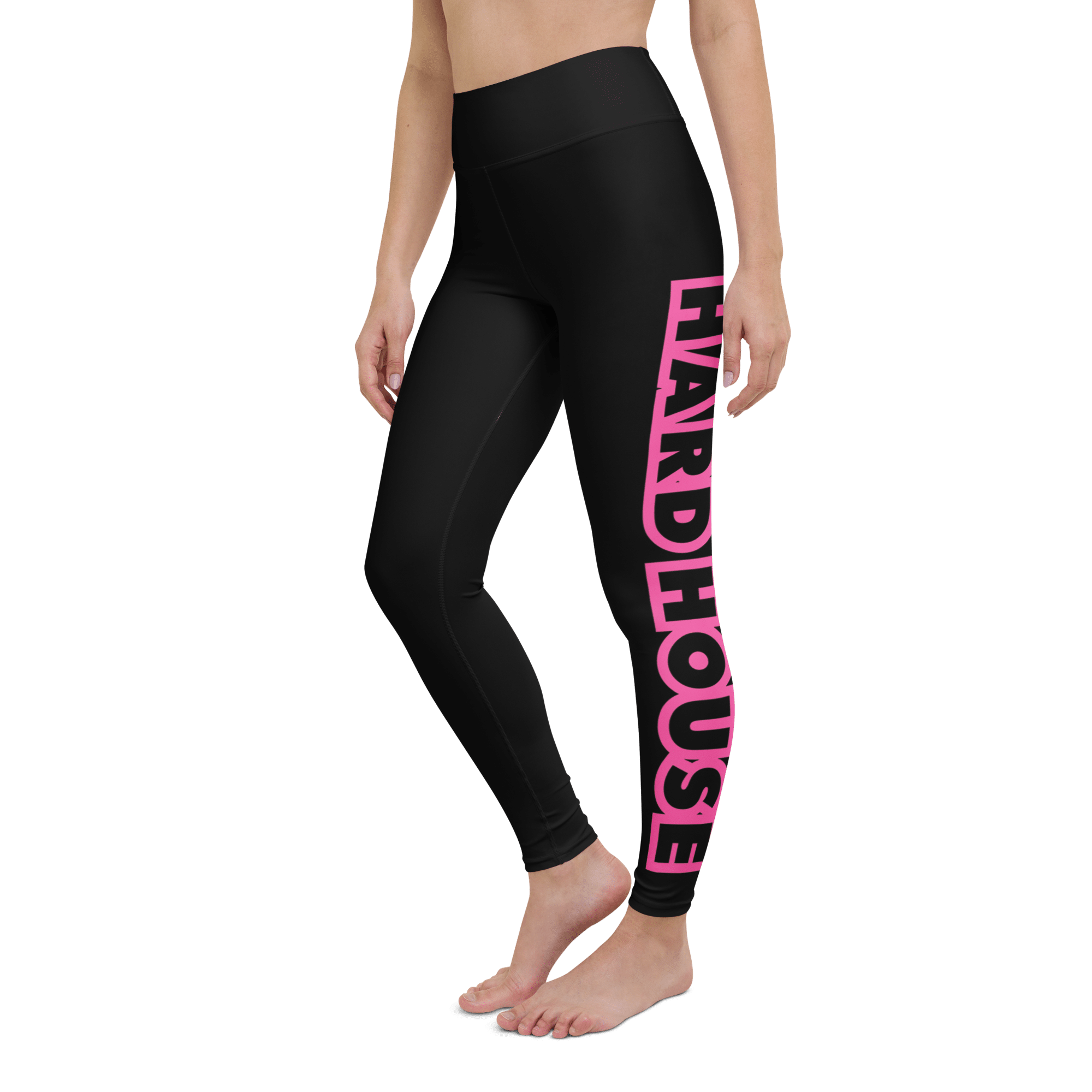 100% Hard House Leggings - Black/Pink - Image 3