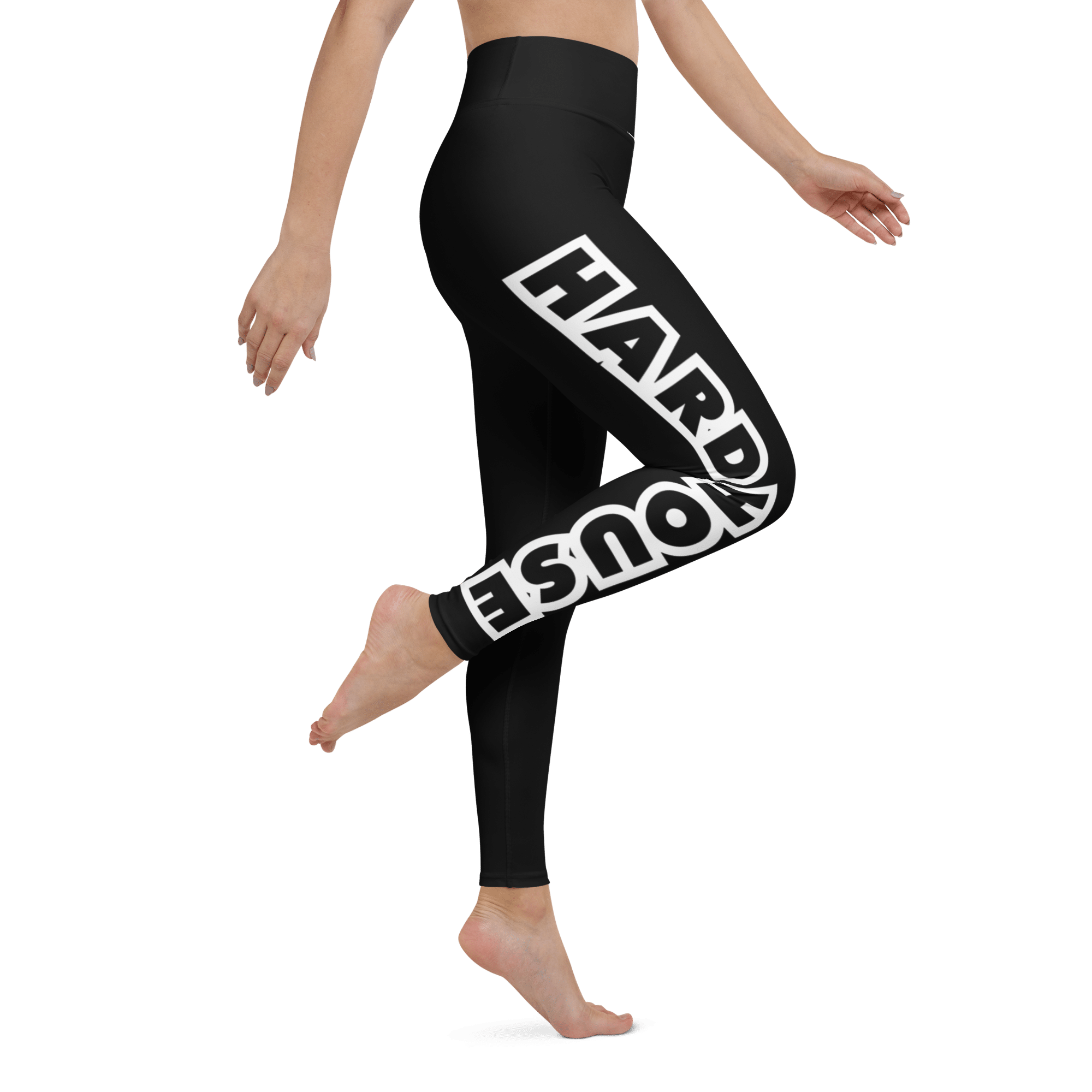 100% Hard House Leggings - Black/White - Image 5