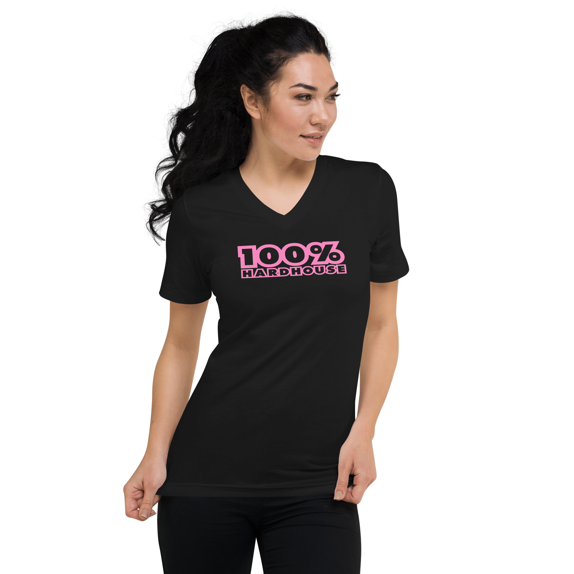100% Hard House V-Neck T-Shirt