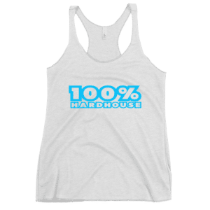 100% Hard House Women's Tank - White