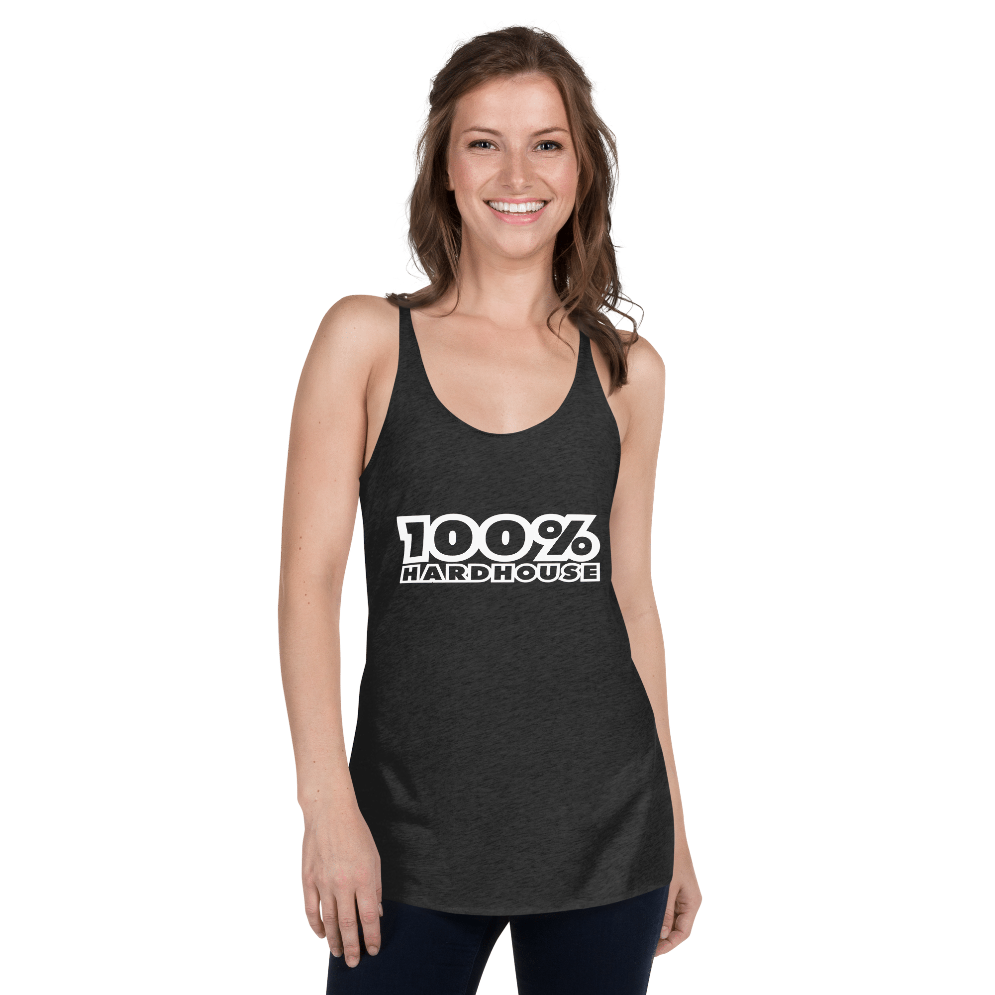 100% Hard House Women's Racerback Tank