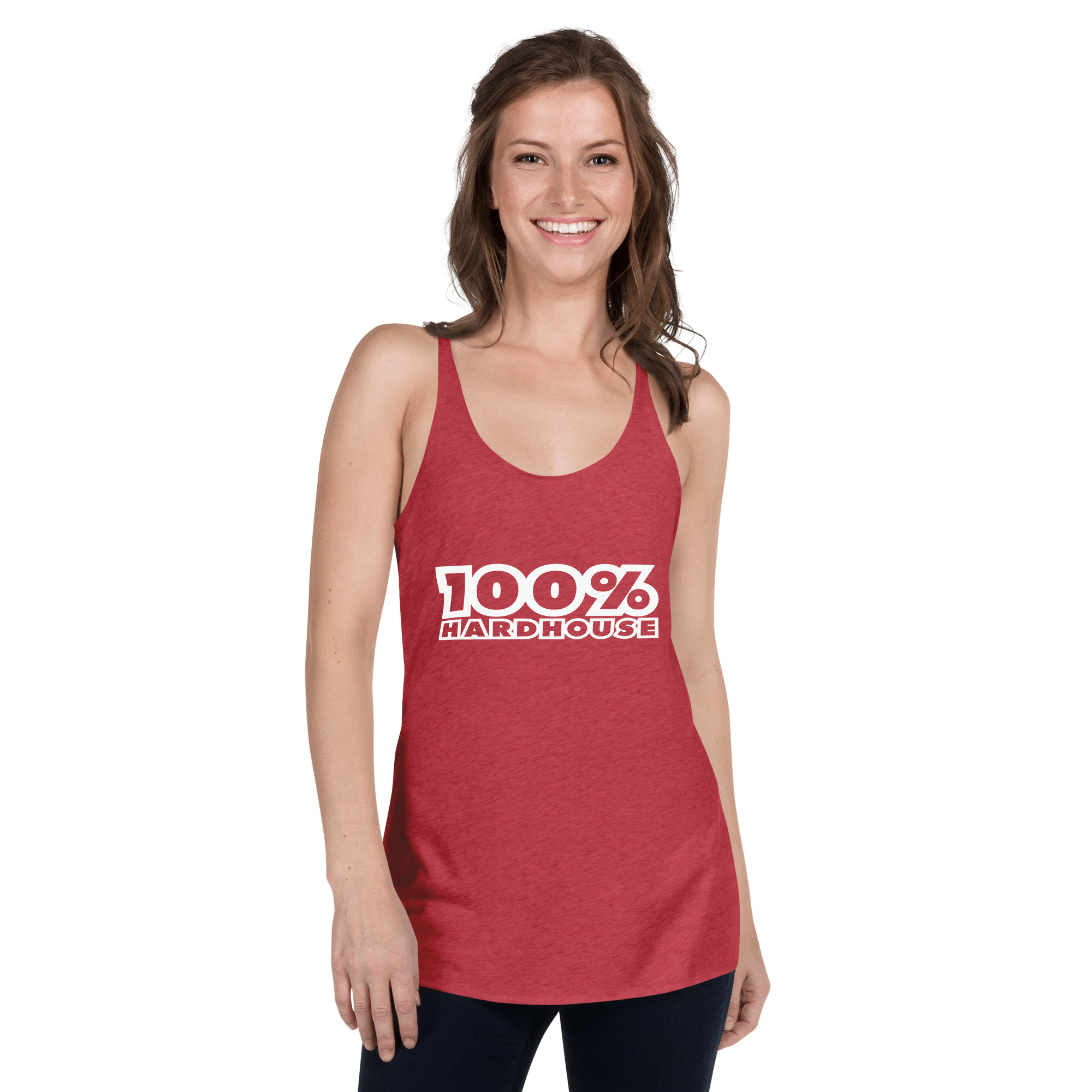 100% Hard House Women's Racerback Tank - Image 5